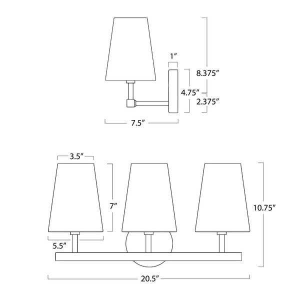 Toni Sconce Triple